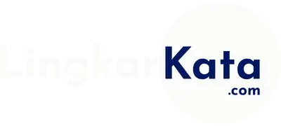 Logo Lingkar Kata Putih Biru Transparan